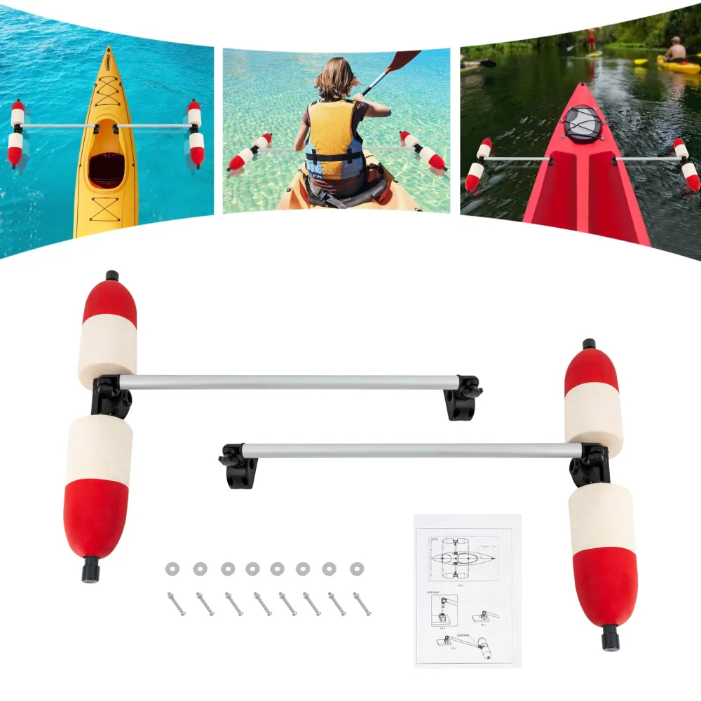 Marine Boat Kayak Canoe PVC Outrigger Arms Stabilizer System Fishing, image size:1000x1000