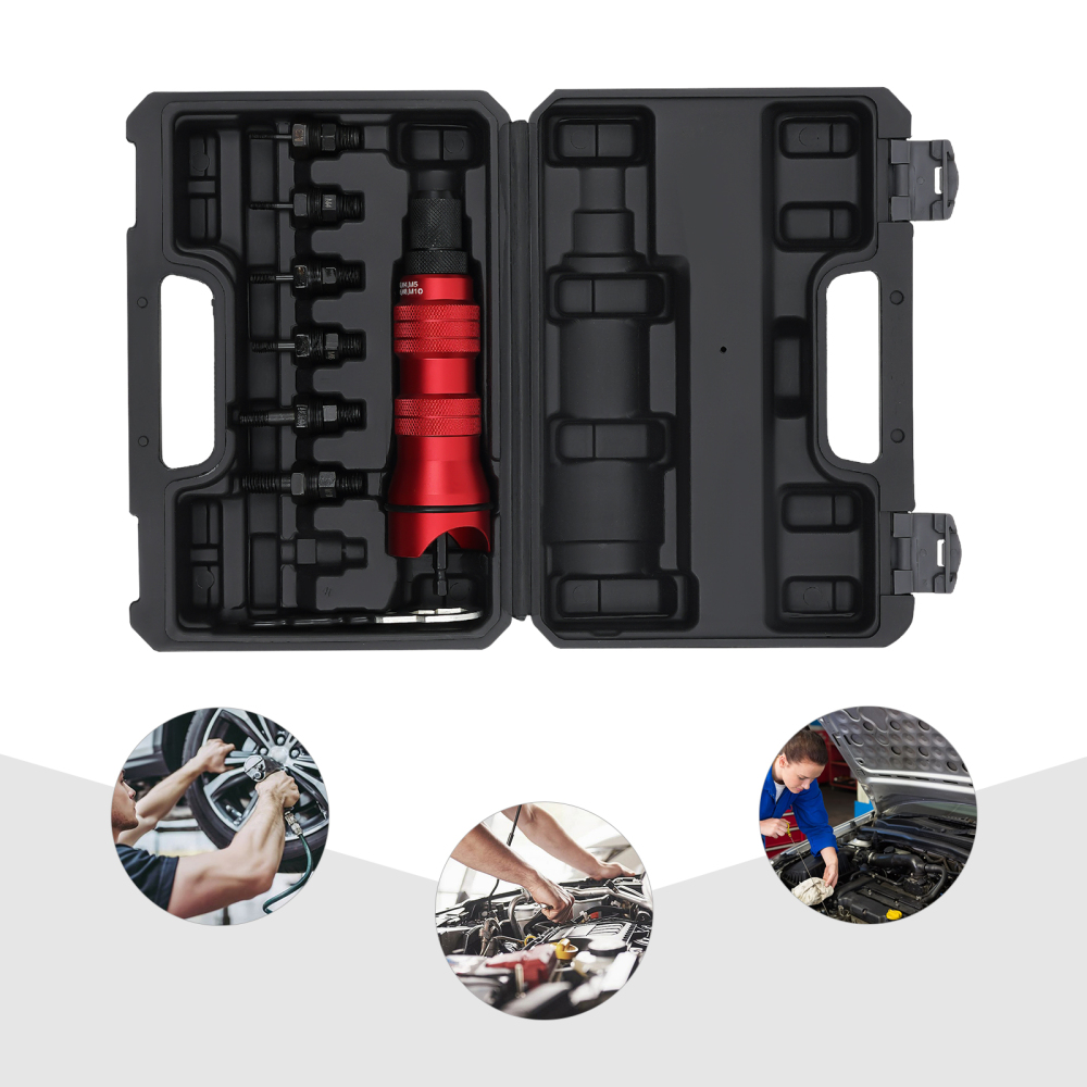 Riveter Nut Gun Adapter Rivet Drill Low Gear Tool Kit Torque Power ...