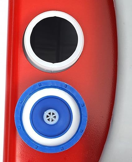 12V Truck Heater, One Outlet Hole, with Black LCD, Remote Control, Fast Heating Diesel Heater(Red)