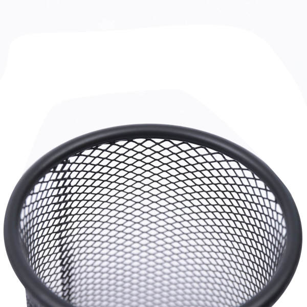 Pen Holder Mesh Pencil Holder for Desk Office Pen Organizer Black, 12 Pack