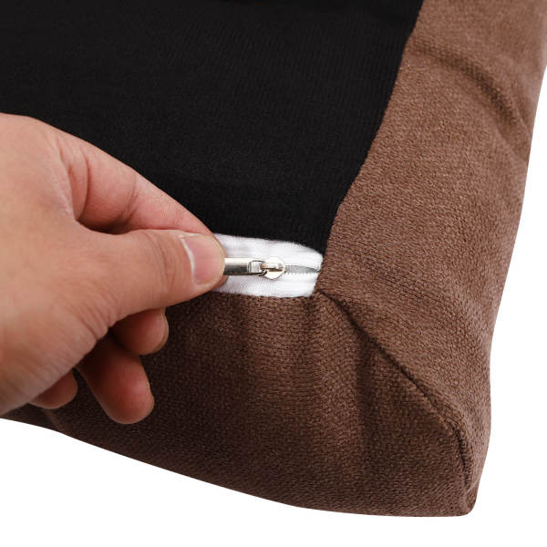 Footstool, Upholstered Footrest, Modern Folding Foot Stool With Detachable Thick Cushion