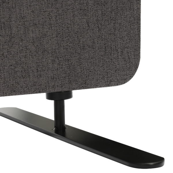 Dark gray office divider 72x66", foldable, sound-absorbing, suitable for offices and studies