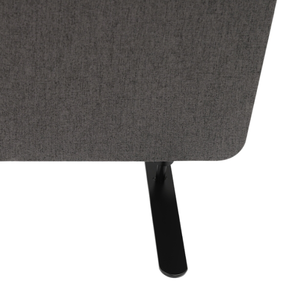 Dark gray office divider 72x66", foldable, sound-absorbing, suitable for offices and studies