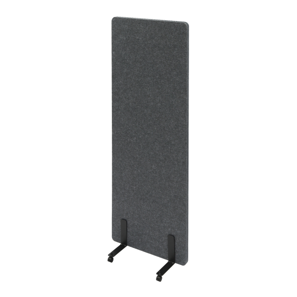 Single Panel Room Divider Privacy Partition Screen for Office Home Gray