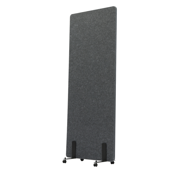 Single Panel Room Divider Privacy Partition Screen for Office Home Gray