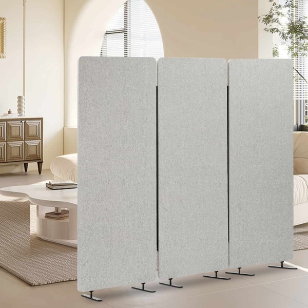 72x66 ” Office Partition, Room Divider, Divider Screen(Light Gray)