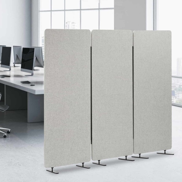 72x66 ” Office Partition, Room Divider, Divider Screen(Light Gray)