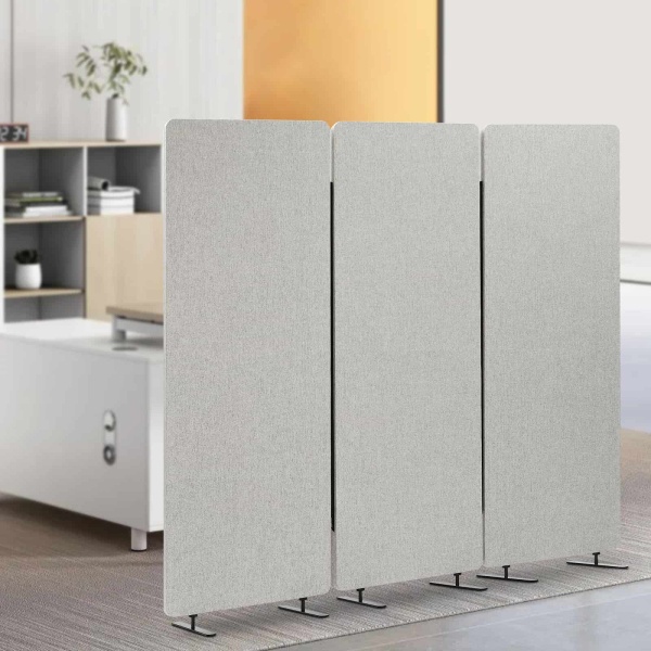 72x66 ” Office Partition, Room Divider, Divider Screen(Light Gray)