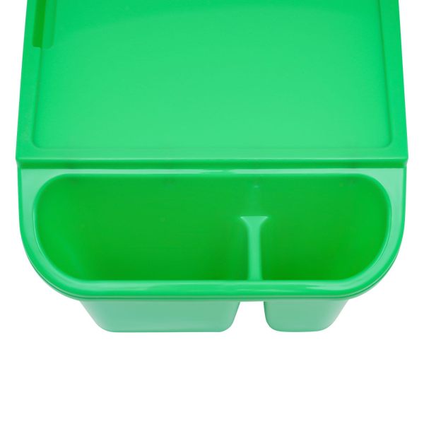 Kids Lap Desk Tray, Plastic Breakfast Laptop Trays with Side Pockets, Portable Lap Bed Table(Green, 12 )