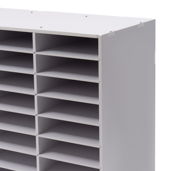 File Folder Organizer Storage 36Slot Rack Sorter Desktop Letter Office Cabine Literature Organizer Desktop File Holder Office Mailbox 39.4*11.8*24in