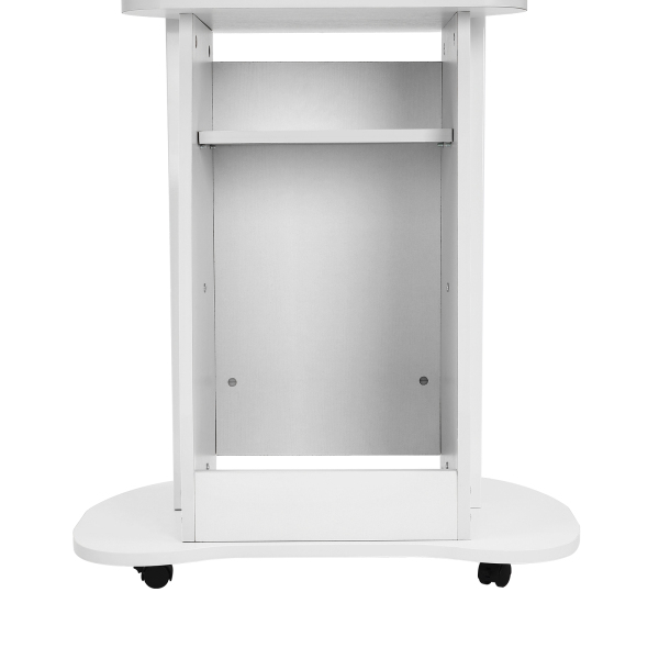 Presentation Stand, Mobile Height Adjustable Church Classroom Lecture Portable Presentation Stand Standing Laptop Cart for Books Recipes