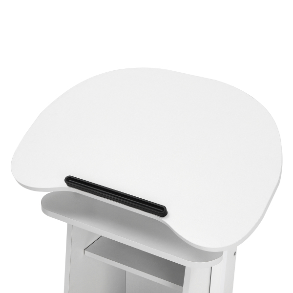 Presentation Stand, Mobile Height Adjustable Church Classroom Lecture Portable Presentation Stand Standing Laptop Cart for Books Recipes