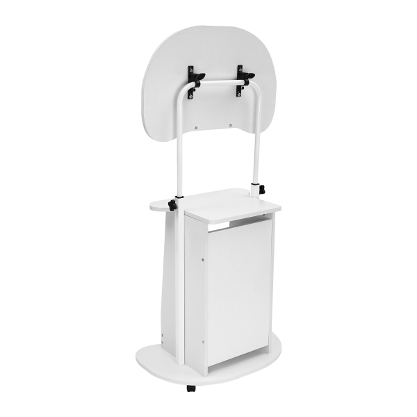 Presentation Stand, Mobile Height Adjustable Church Classroom Lecture Portable Presentation Stand Standing Laptop Cart for Books Recipes