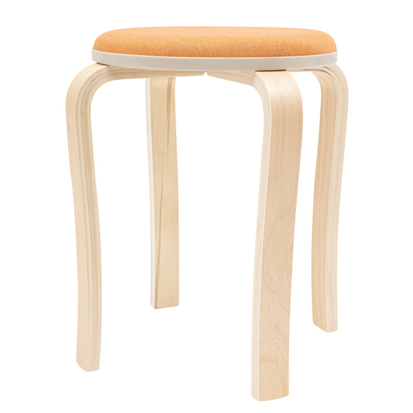 Set of 8 Stacking Wooden Stools, Stackable Stools, Stackable Round Stools