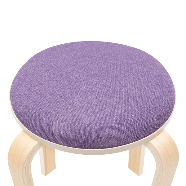 Set of 8 Stacking Wooden Stools, Stackable Stools, Stackable Round Stools