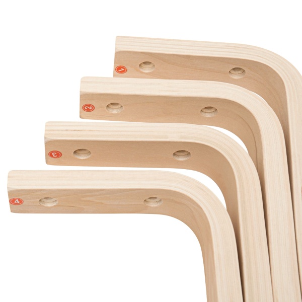 Set of 8 Stacking Wooden Stools, Stackable Stools, Stackable Round Stools