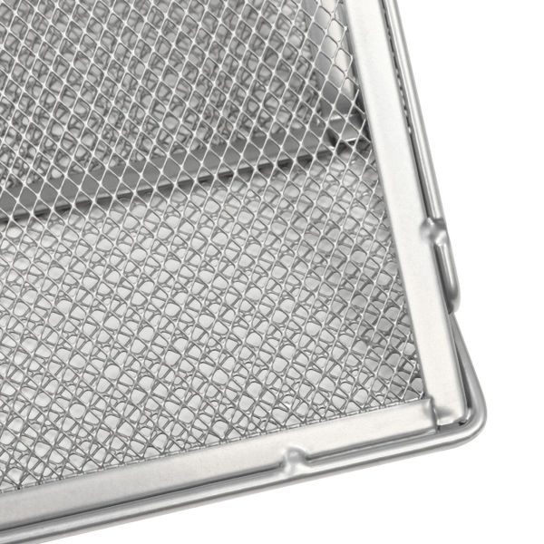 Office File Organizer Shelf 8 Pockets Document Holder A4 Paper Rack Wall Mounted (Sliver)