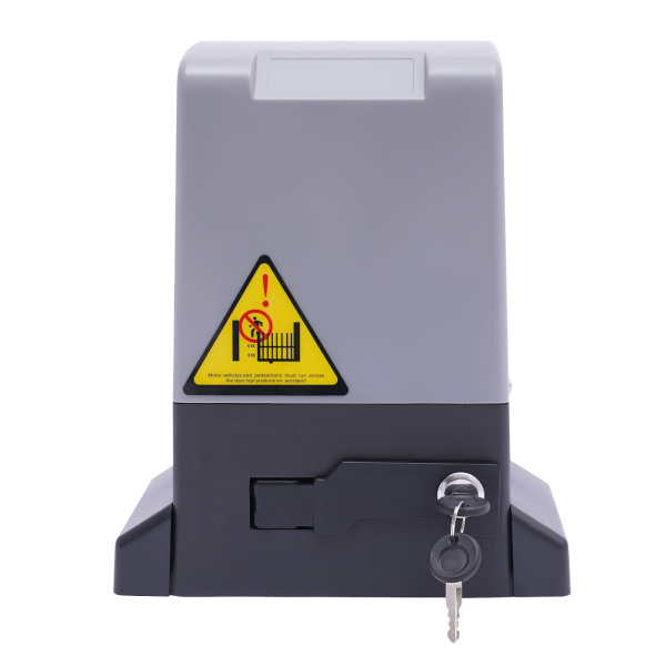 Automatic Sliding Gate Opener 6m Rack Drive Electric Gate Operator Motor for Heavy Driveway Slide Gates 2000kg with Remote Control and Racks