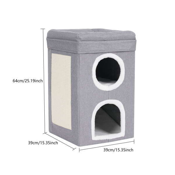 CNCEST Cat House, Indoor Cats Bed, Cute Modern Cat Condo for home use, pet shop, etc., and can be placed in the bedroom, living room