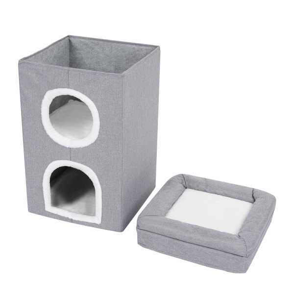 CNCEST Cat House, Indoor Cats Bed, Cute Modern Cat Condo for home use, pet shop, etc., and can be placed in the bedroom, living room