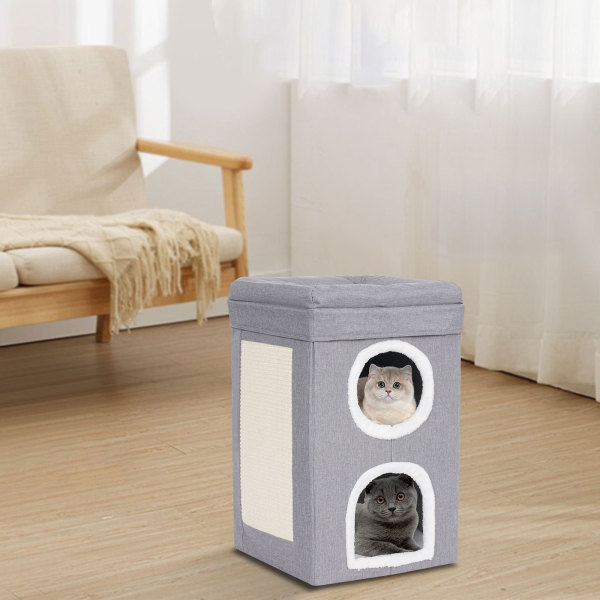 CNCEST Cat House, Indoor Cats Bed, Cute Modern Cat Condo for home use, pet shop, etc., and can be placed in the bedroom, living room