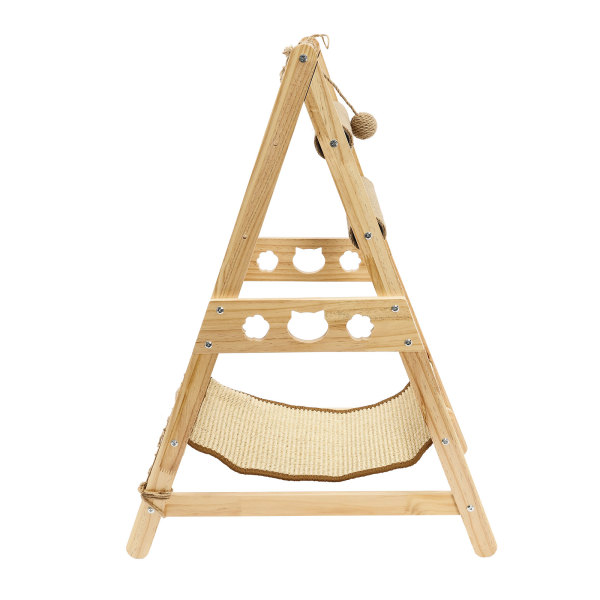 CNCEST Cat Climbing Frame, Triangle Cat Climbing Frame, Cat Tree for homes, pet shops, living rooms, bedrooms, balconies