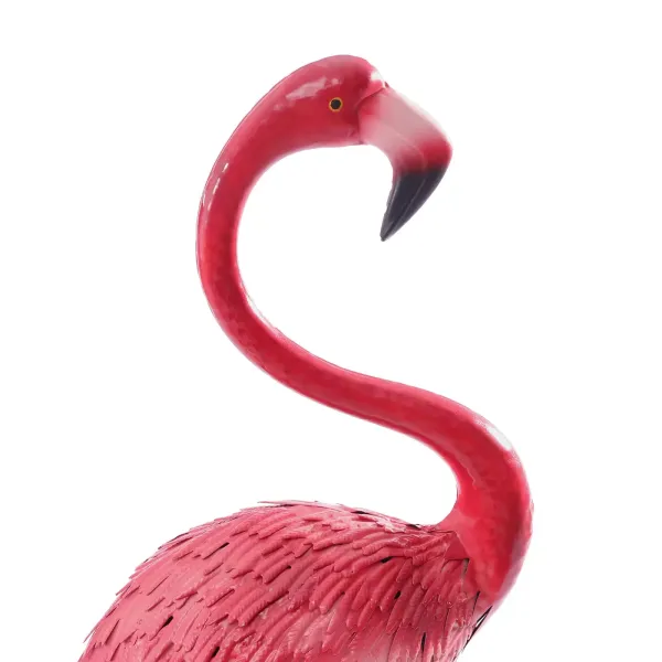 Pack of 3 Pink Flamingo Yard Decoration Garden Ornaments Flamingo Figurine Outdoor Flamingo Metal Sculpture Garden OrnamentsHome Decoration