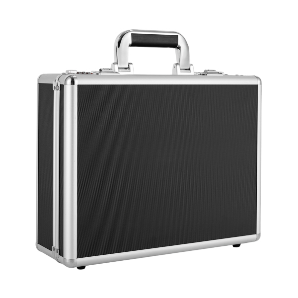 Watch Box 18 Slots Gunmetal Aluminum Briefcase for Men XL Large Watches Lock-