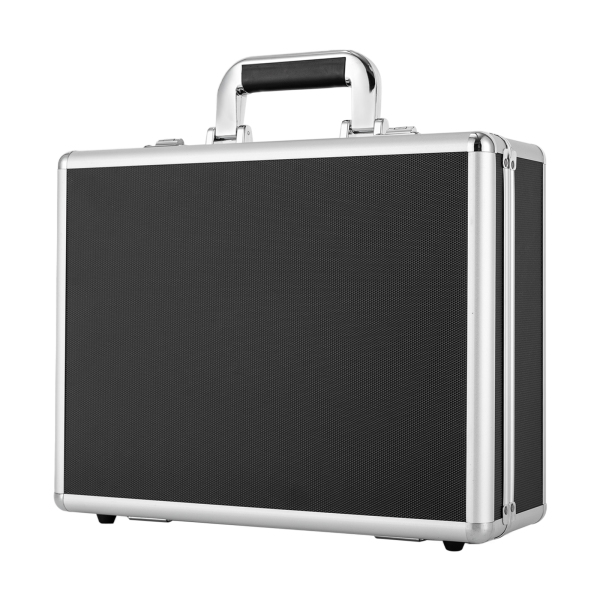 Watch Box 18 Slots Gunmetal Aluminum Briefcase for Men XL Large Watches Lock-