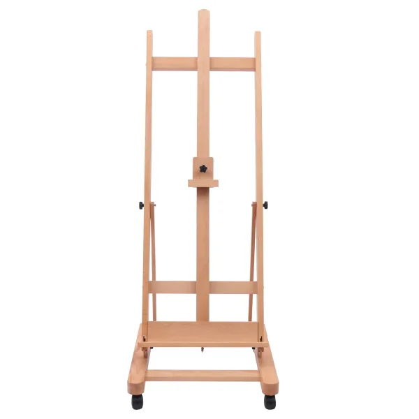 Wooden Easel Adjustable Height Angle Display H-Frame Beech Floor Painting Stand Artist Painting Craft Studio 68.89- 94.48in Wooden Easel Adjustable Height Angle Display H-Frame Beech Floor Painting Stand Artist Painting Craft Studio 68.89- 94.48in