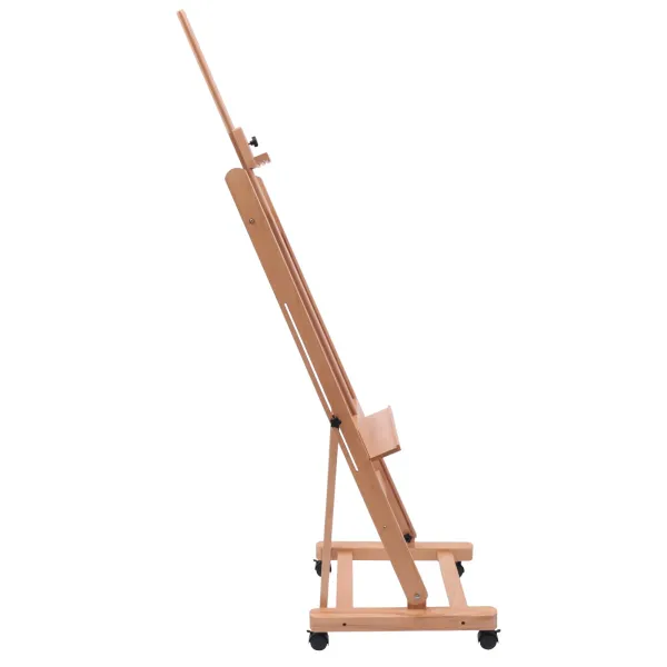 Wooden Easel Adjustable Height Angle Display H-Frame Beech Floor Painting Stand Artist Painting Craft Studio 68.89- 94.48in Wooden Easel Adjustable Height Angle Display H-Frame Beech Floor Painting Stand Artist Painting Craft Studio 68.89- 94.48in