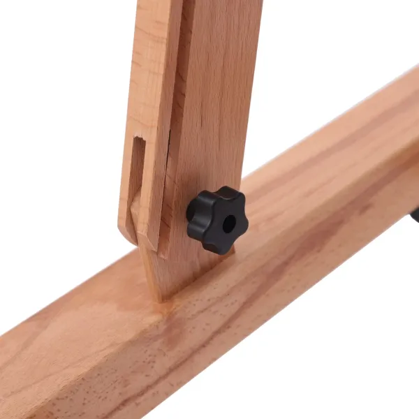 Wooden Easel Adjustable Height Angle Display H-Frame Beech Floor Painting Stand Artist Painting Craft Studio 68.89- 94.48in Wooden Easel Adjustable Height Angle Display H-Frame Beech Floor Painting Stand Artist Painting Craft Studio 68.89- 94.48in