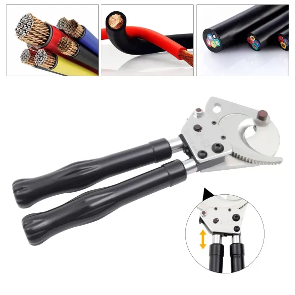 Cable Cutter Rachet Cutters Ratchet Cable Wire Cutter Cutter Heavy Duty Wire Cutter Tool Aluminum Copper Ratcheting Wire Cutting Hand Tool