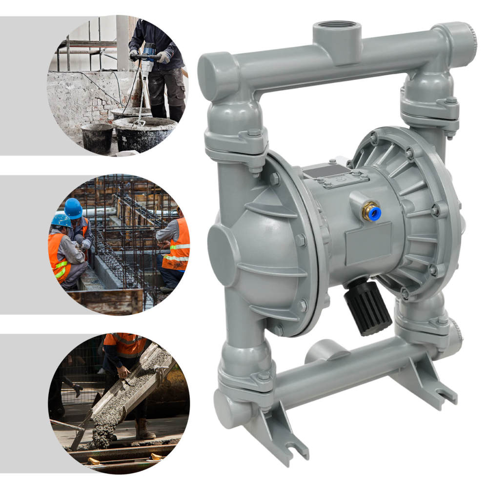 Air Operated Double Diaphragm Pump, 1-1/2 inch Inlet/Outlet Pneumatic ...