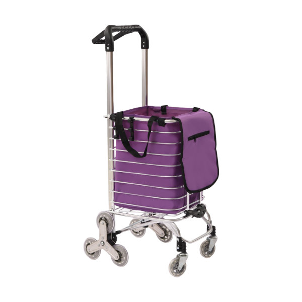 35L 18.11*14.56*36.61inch 8 Wheels Household Foldable Shopping Cart-Waterproof Oxford Cloth Bag Silver and Purple 35L 18.11*14.56*36.61inch 8 Wheels Household Foldable Shopping Cart-Waterproof Oxford Cloth Bag Silver and Purple