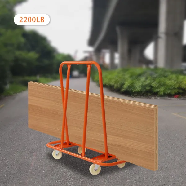 Drywall Sheet Cart 2200 lbs Plywood Panel Dolly Trolley Truck 4 Swivel Wheels