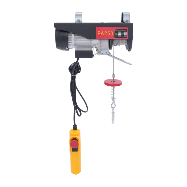 250KG 18M Electric Hoist, Electric Hoist with Cable Remote Control, Electric Hoist for Garage, Warehouses
