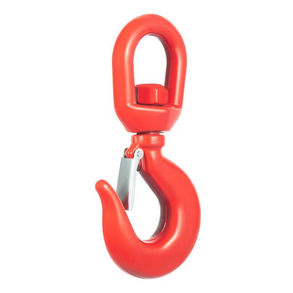 CNCEST Locking Swivel Hook, Heavy Duty Swivel Lifting Hook, Lifting Hook with Safety Latch