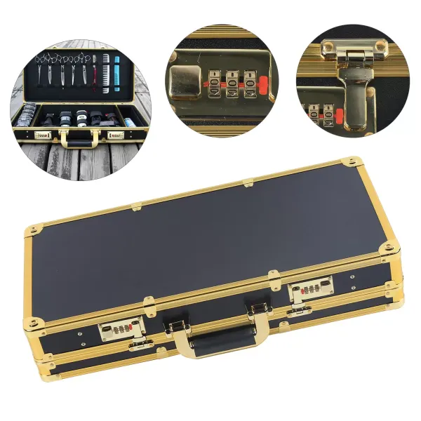 Large Barber Suitcase Carrying Case Clippers Trimmers Stylist Tools Storage Box