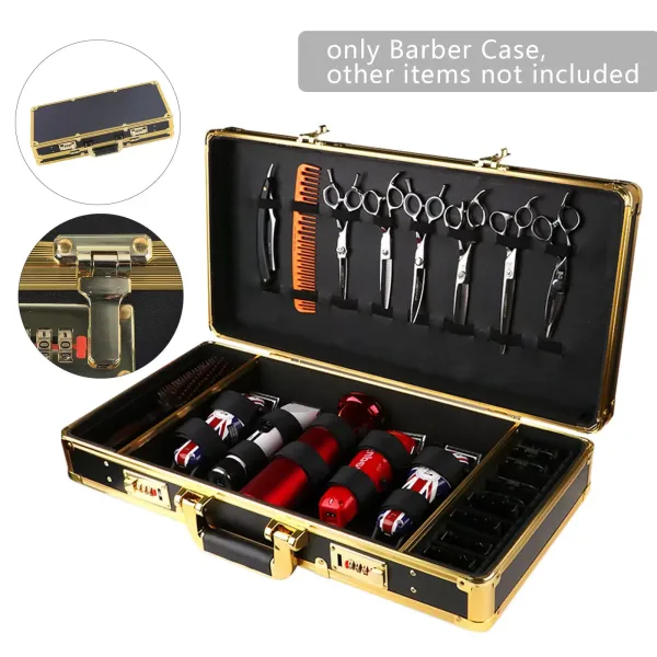 Large Barber Suitcase Carrying Case Clippers Trimmers Stylist Tools Storage Box