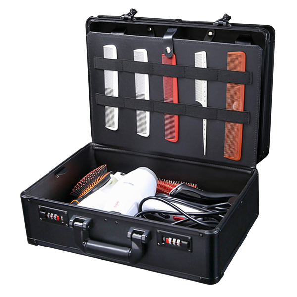 Barber Stylist Travel Carrying Suitcase Clippers Scissors Comb Tool Organizer Box for Organizing Clippers Trimmers Blades Shears Combs