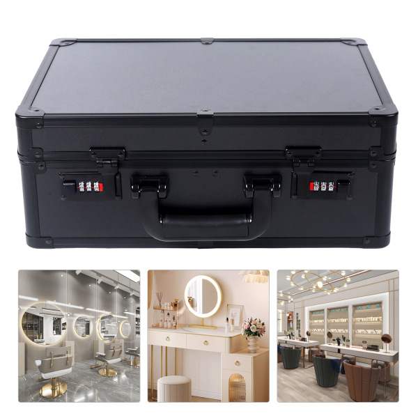 Barber Stylist Travel Carrying Suitcase Clippers Scissors Comb Tool Organizer Box for Organizing Clippers Trimmers Blades Shears Combs