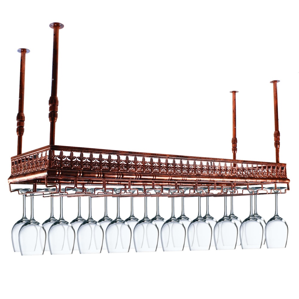Glass Rack Classic Adjustable Retro Metal Wine Glass Racks Glass Hanger Wine Racks Kitchen ...