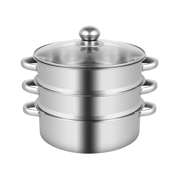 5-Tier Stainless Steel Steamer Set 26cm Steam Cooker Cooking Pots