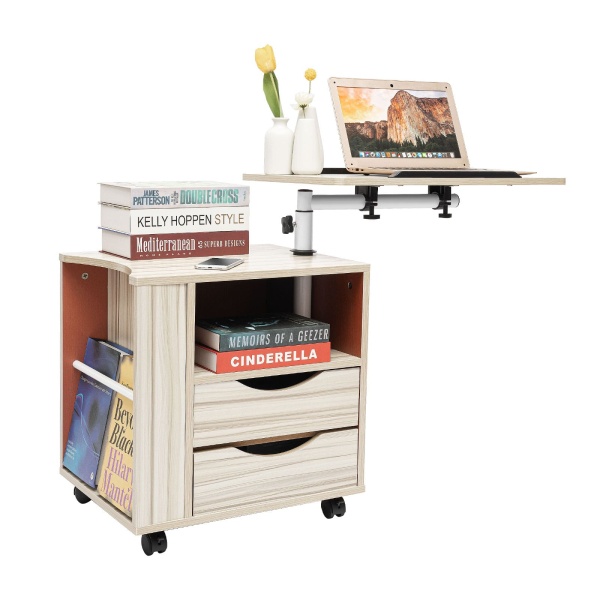 Portable Removable Nightstand Sofa Coffee Side Desk Laptop Holder Adjustable Height Computer Table