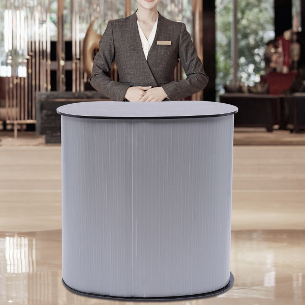 Exhibition Stand Portable Trade Show Table Counter Podium Counter Case Office Reception Desk Office Use 40 * 90 * 90cm