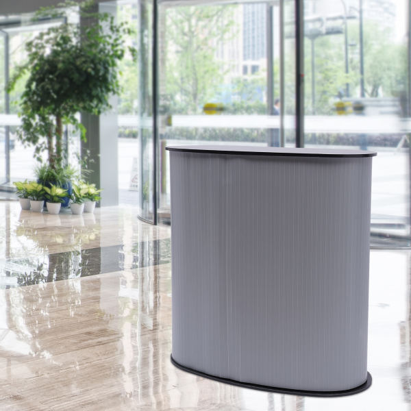 Exhibition Stand Portable Trade Show Table Counter Podium Counter Case Office Reception Desk Office Use 40 * 90 * 90cm