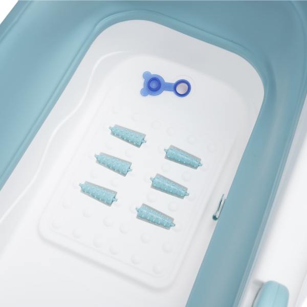 Portable Bathtub with Lid, Folding Bathtub Plastic Large Bath Tub Warm Spa Sauna Soaking Barrel Massage