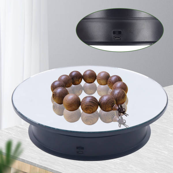Rotating Display Stand, 360 Degree Rotating Display Stand, Display Stand for Photography Products Shows, Jewelry, Watch