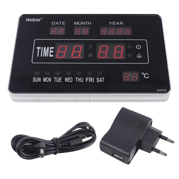 CNCEST Perpetual Calendar Electronic Clock,  LED Digital Wall Clock, Desktop Multifunctional Calendar Electronic Clock